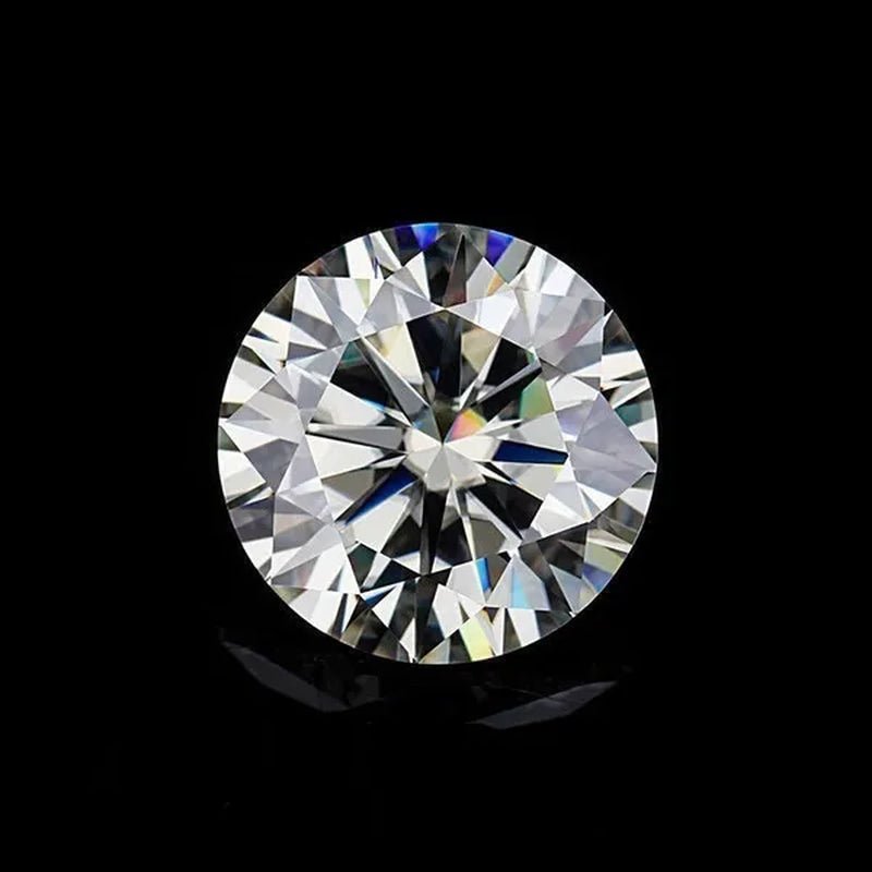 0.53~8.50~9.5 Carat Round Brilliant Cut I - J Color Moissanite Loose Gemstone - WORLD TIME VISITS