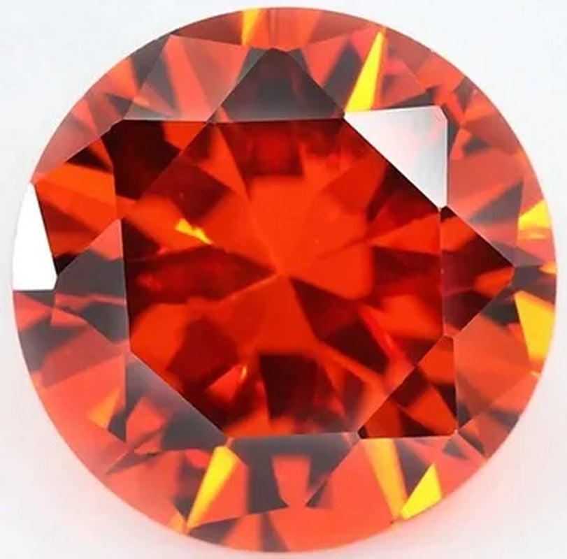 1 PCS Huge Cut 15.0mm Conical shape Ruby Red Garnet Diamonds Round Cut Loose Gemstones/YYC