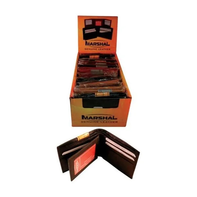 Diamond Visions 13-04338 Leather Rfid Blocker Wallets - Pack of 12