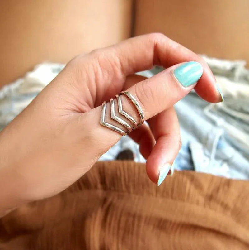 ANTIQUE DESIGN Sterling Silver Ring for Women Boho Thumb Chunky Adjustable Men's Women's Meditation Statement Jewelry