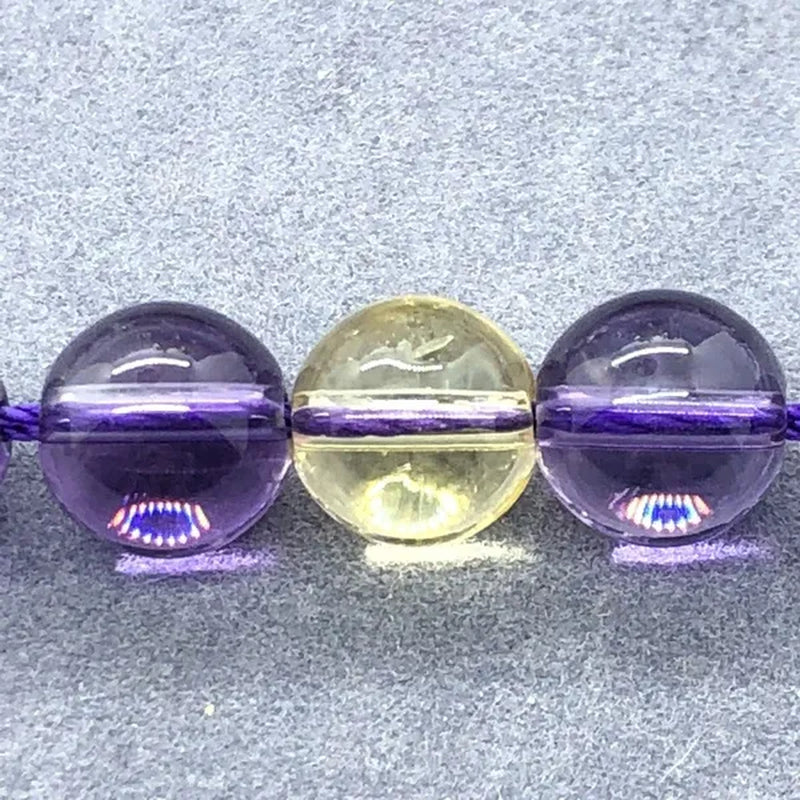 Ametrine Purple Citrine Beads 6-10Mm round Natural Loose Stone Bead Diy Jewelry