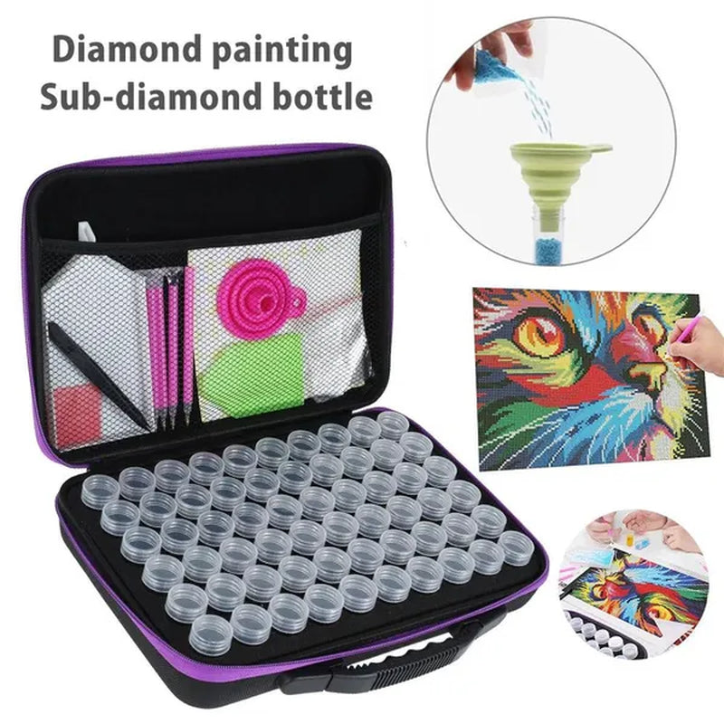 DIY Diamond Painting Accessories 15/30/ 60-Slot Diamond Painting Storage Box Tools for Diamond Art Embroidery Bead Storage