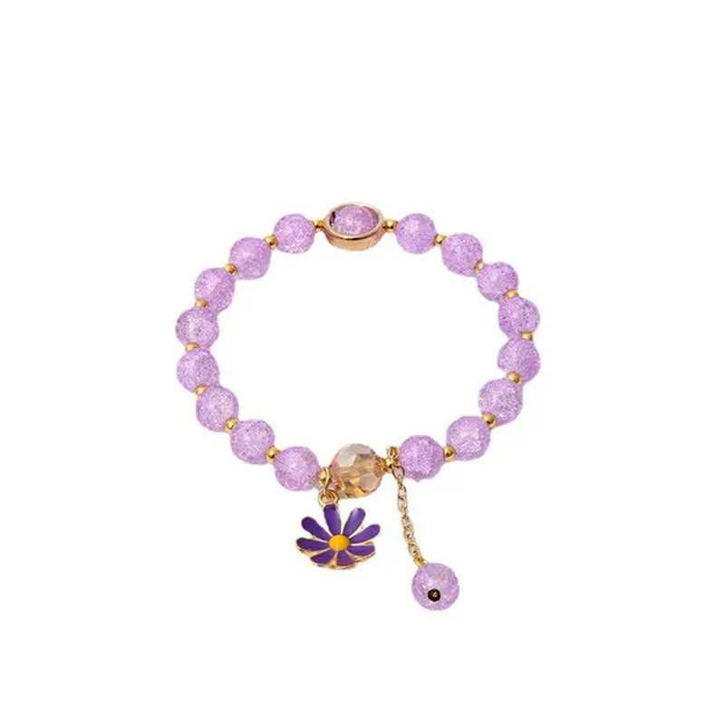 New Multicolor Summer Beach Ladies Temperament Refreshing Crystal Pendant Bracelet