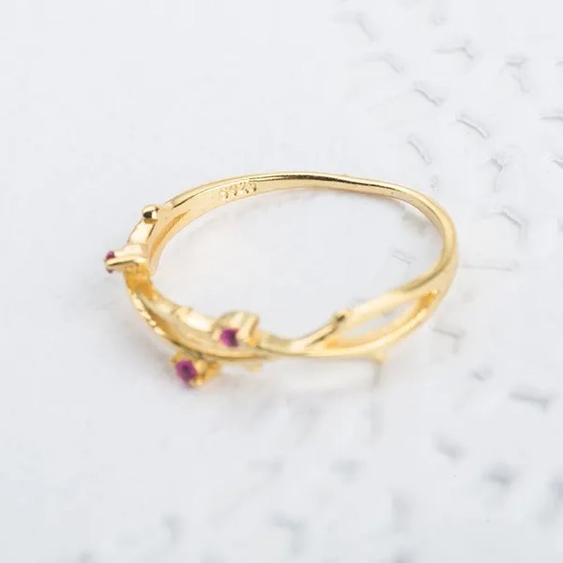Simple Fashion Natural Ruby Gemstone Bridal Wedding Ring for Womens Engagement Wedding Party Diamond ring Engagement ring Valentine's Day Present Size 5-12