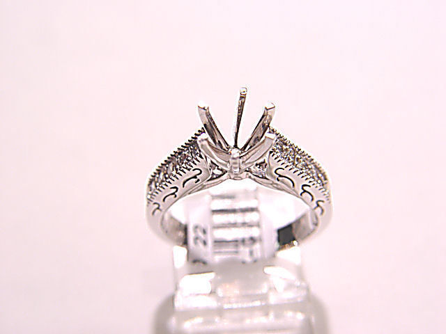 ANTIQUE STYLE SETTING 10 ROUND BRILLIANT SET DIAMOND