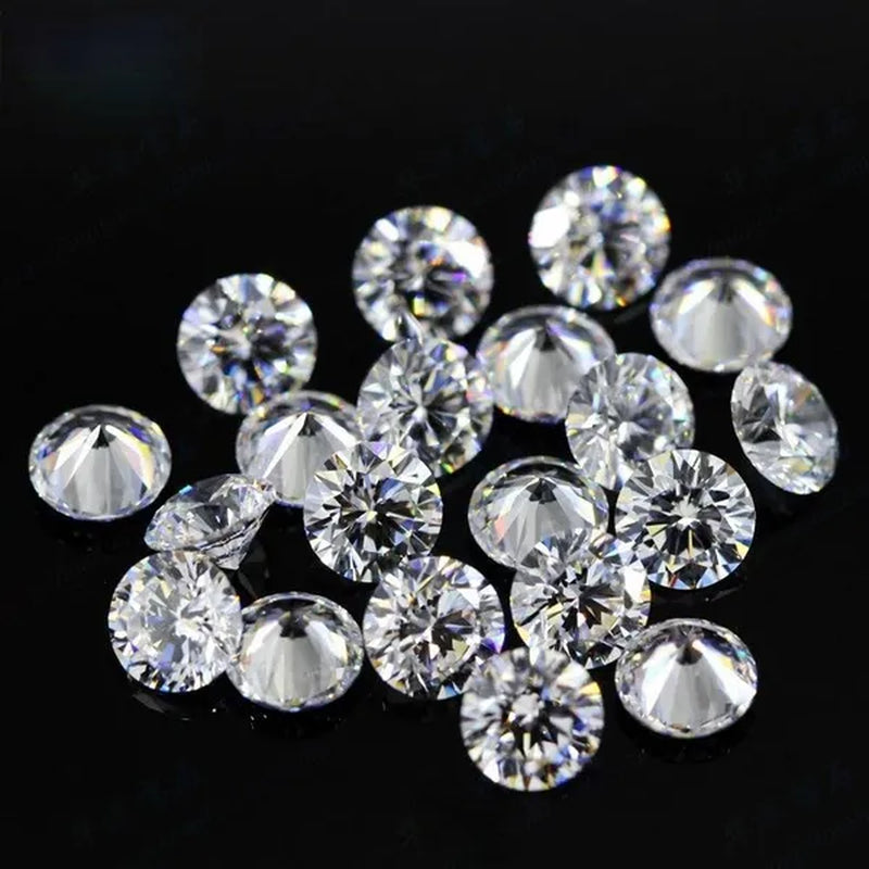 Moissanite Jewelry round Brilliant Cut Diamonds in Bulk