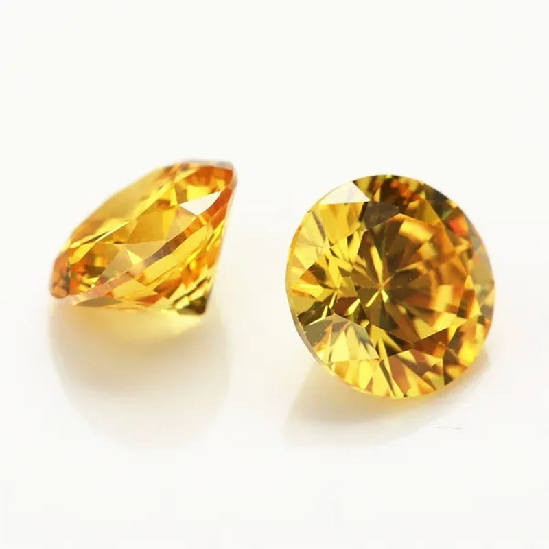 10.70 Cts Natural Gemstone Yellow Sapphire 12mm Round Cut Gem Sri-Lanka VVS