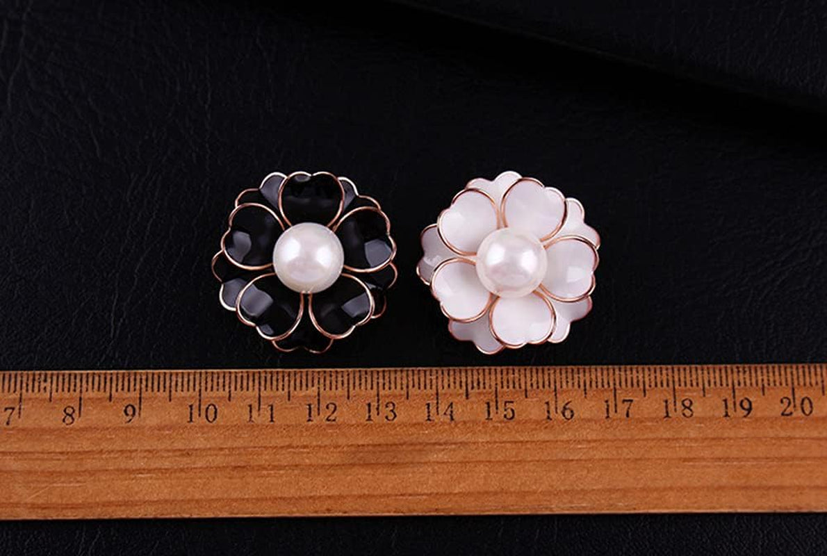 Women'S Flower Pearl Enamel Brooch Pins for Ladies Jewelry
