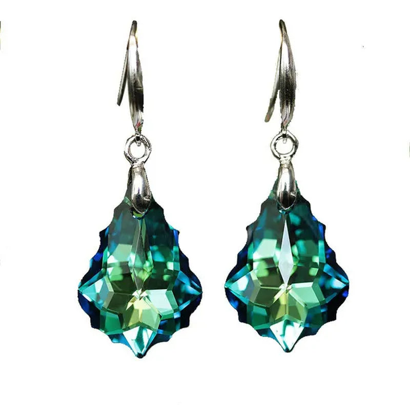 Zircon Earrings Exquisite Fashion Silver Plated Earrings Colorful Stud Earrings Zircon Earrings Romantic Classic Lovers Earrings Engagement Earrings Anniversary Gifts Valentine'S Day Gifts for Women Earrings
