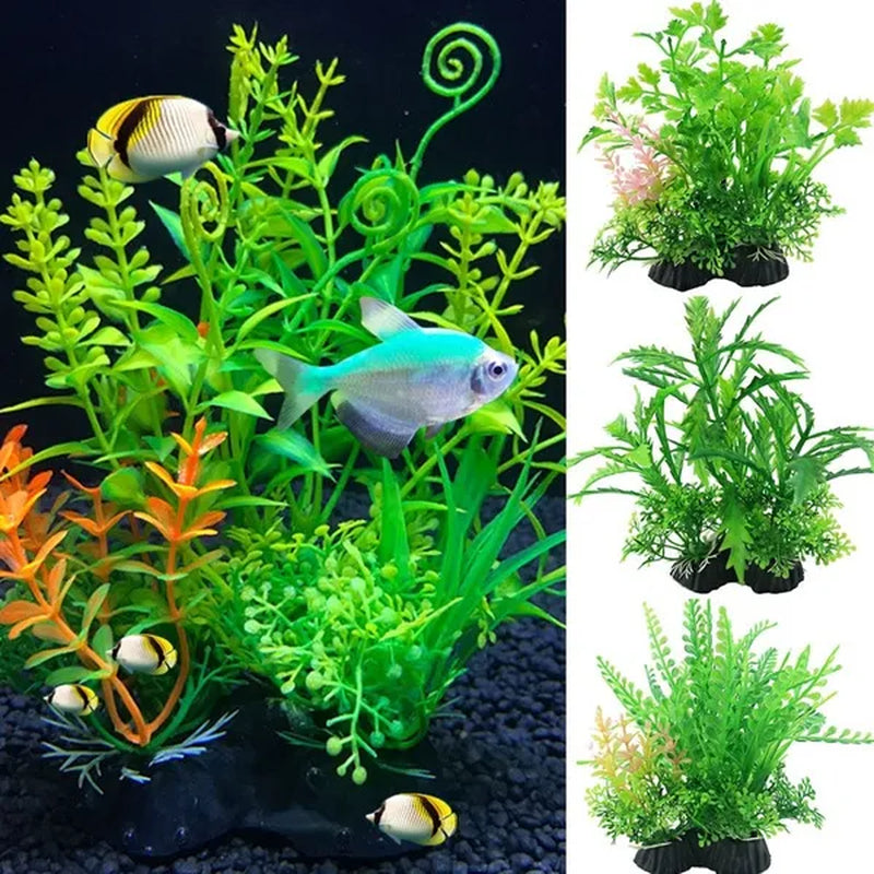Simulation Artificial Plants Aquarium Decor Water Weeds Ornament Plant Fish Tank Aquarium Grass 14Cm Decoration