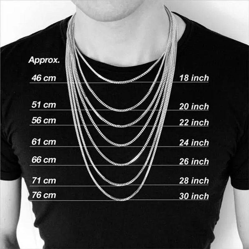 2pcs/Set(Bracelet+Necklace) Charm Men Women Figaro Curb Link Chain Bracelet Necklace Fashion 925 Sterling Silver Exquisite Jewelry Gifts