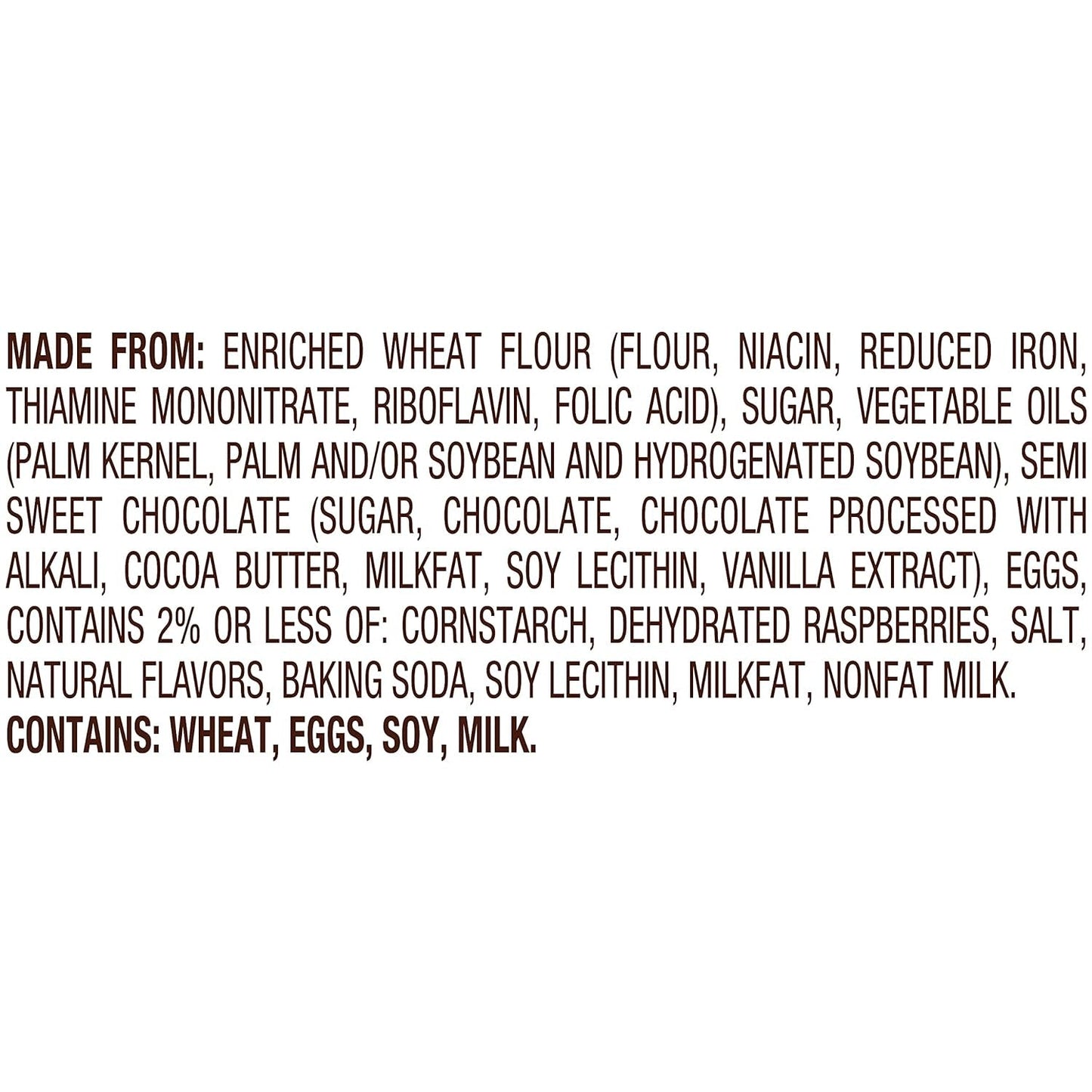 Milano Cookies, Raspberry Chocolate, 7 Oz. Bag