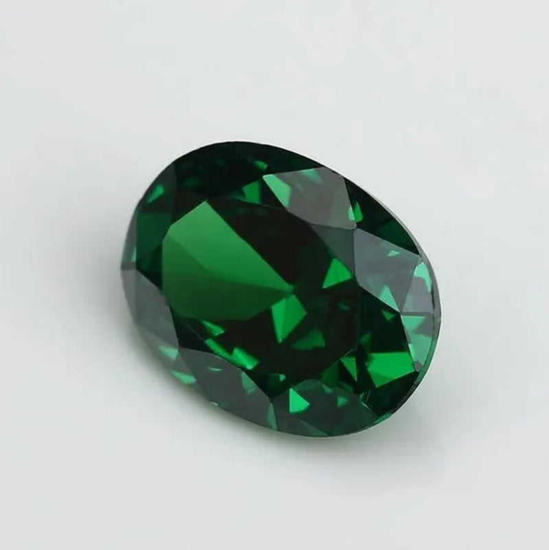 6.00 Cts Natural Gemstone Green Emerald 9x11mm Oval Cut Sri-Lanka VVS Gemstone