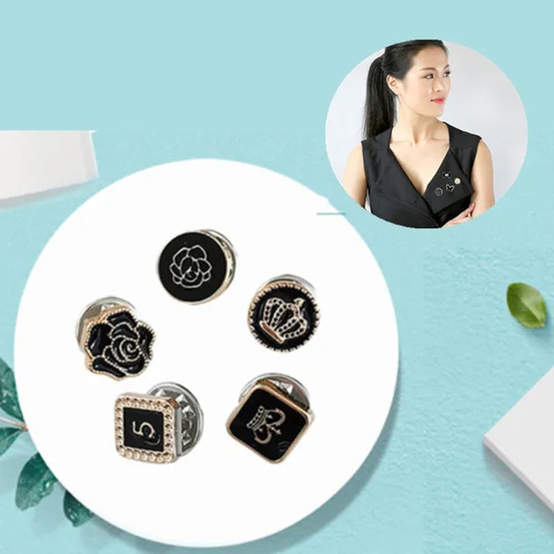 100/30/10Pcs Cute Practical Anti-Glare Brooch Dress Neckline Pearl Pin Clothes Fixed Brooch Women Girl Fashion Jewelry Accessories - WORLD TIME VISITS