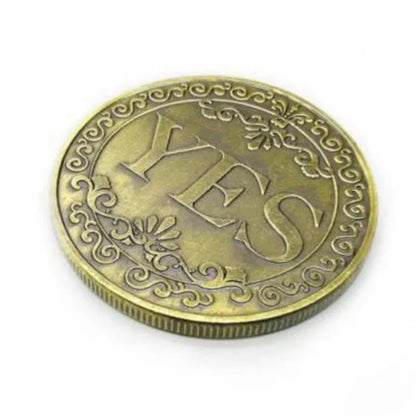 3D Embossed YES NO Decision Lucky Coin Collection Coins