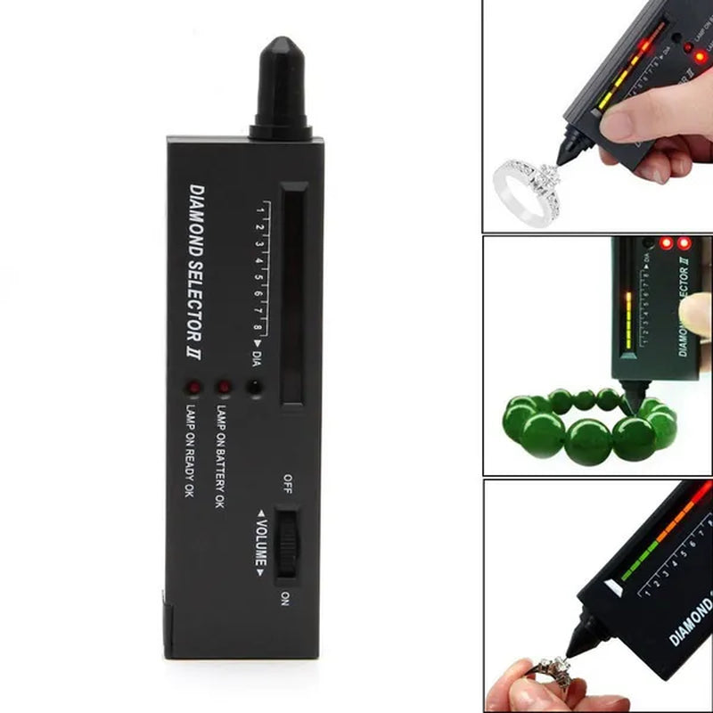 Professional Diamond Tester LED Diamond Indicator Gemstone Jewelry Gems Selector Diamond Tester Pen Tool
