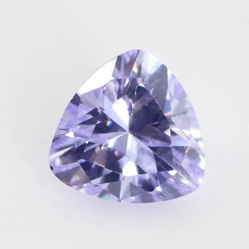 Trilion Triangle Shape Cubic Zirconia Stone Multicolor Brilliant Cut Loose CZ Synthetic Gems Beads for Jewelry AAAAA
