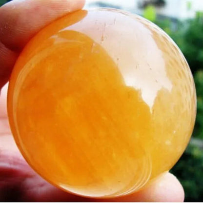 about 500g Natural Citrine Quartz Crystal Sphere Ball Healing Gemstone
