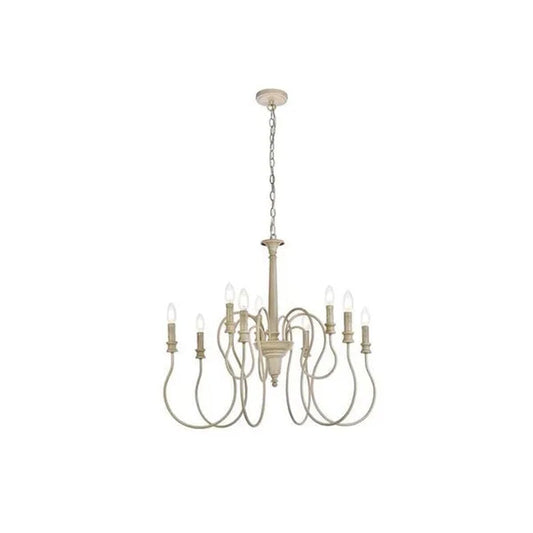 Living District LD7045D30WD Flynx 9 Lights Pendant in Weathered Dove