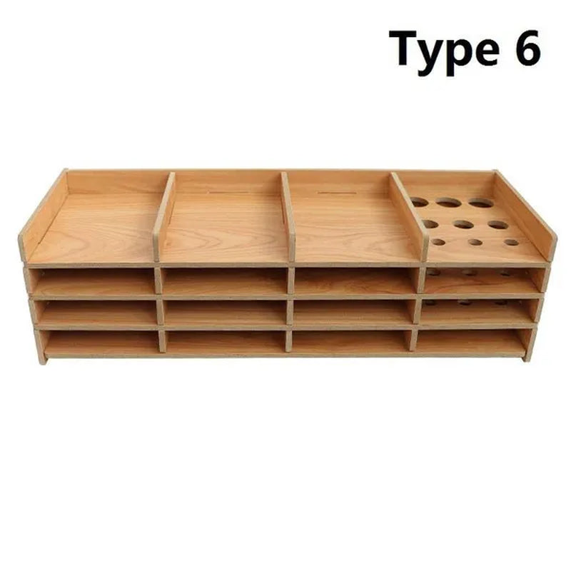Diamond Painting Tool Tray Point Drill Pen Wood Organizer Holder Detachable Diamond Embroidery Accessories