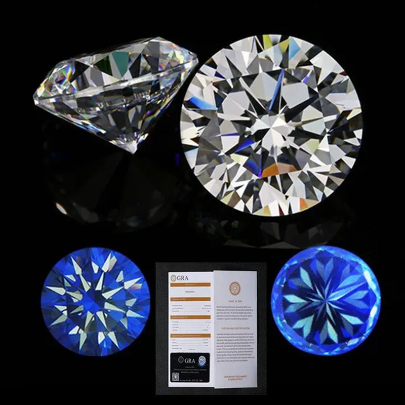 Excellent Moissanite Diamond Loose Gemstones Best G-H Color Undefined Cut Gem Stone For Jewelry Diamond Ring