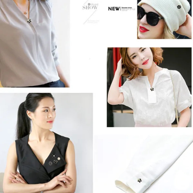 100/30/10Pcs Cute Practical Anti-Glare Brooch Dress Neckline Pearl Pin Clothes Fixed Brooch Women Girl Fashion Jewelry Accessories - WORLD TIME VISITS