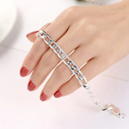 New 925 Sterling Silver Bangle Bracelets Party Gift Fashion Jewelry