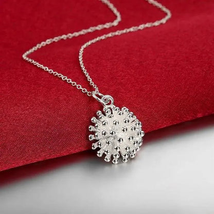 Luxury 925 Sterling Silver Necklace Earring Bracelet Rings Jewelry Set for Women Snowflake Pendant Bangle Hot Charm Fashion Party Gift
