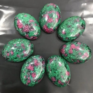 7pcs 25x18x7mm Beautiful Ruby in Fuchsite Gemstone Oval Cab Cabochon BZS68
