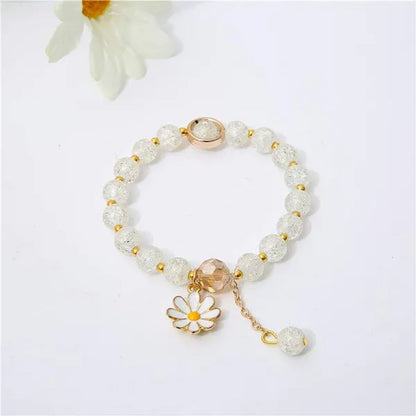 New Multicolor Summer Beach Ladies Temperament Refreshing Crystal Pendant Bracelet