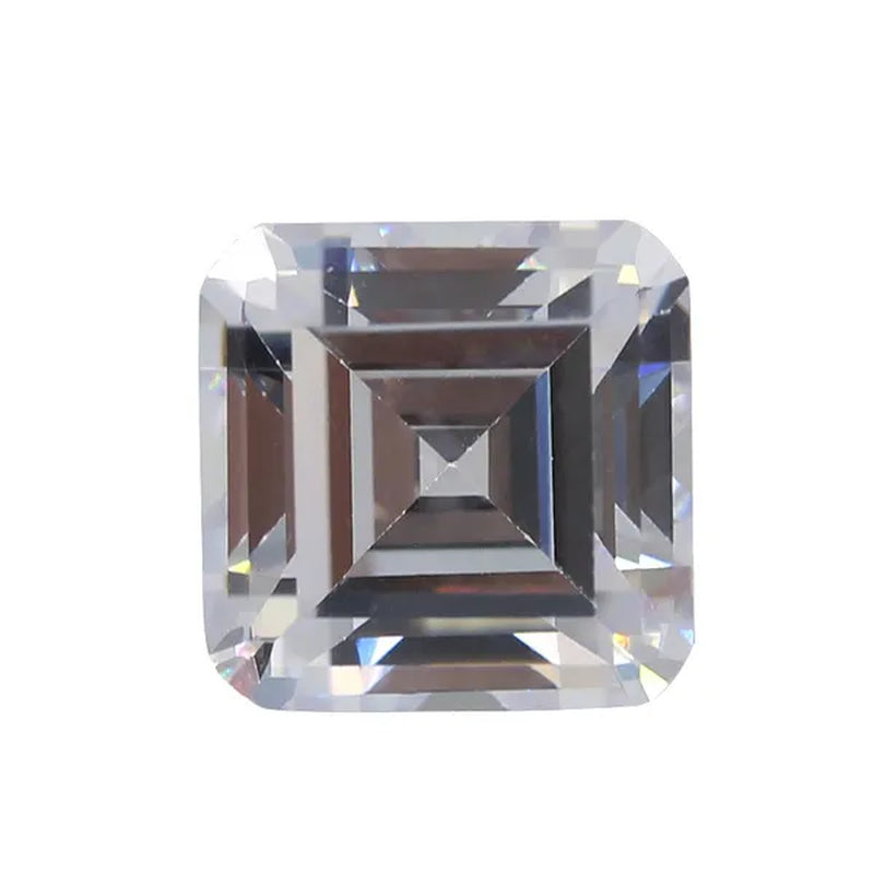 8.0Ct Loose Gem Jewelry Cubic Zirconia Stone Jewelry Making Gemstone AAAA Grade VVS Size 10Mm/1Pcs - WORLD TIME VISITS
