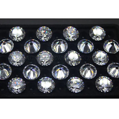 Moissanite 0.5 Carat D Color Round Brilliant 5.0mm Loose Moissanite Stone VVS1 Excellent Cut DIY for jewelry making