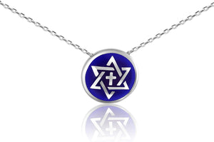 Cross and Jewish Star of David Necklace for Women