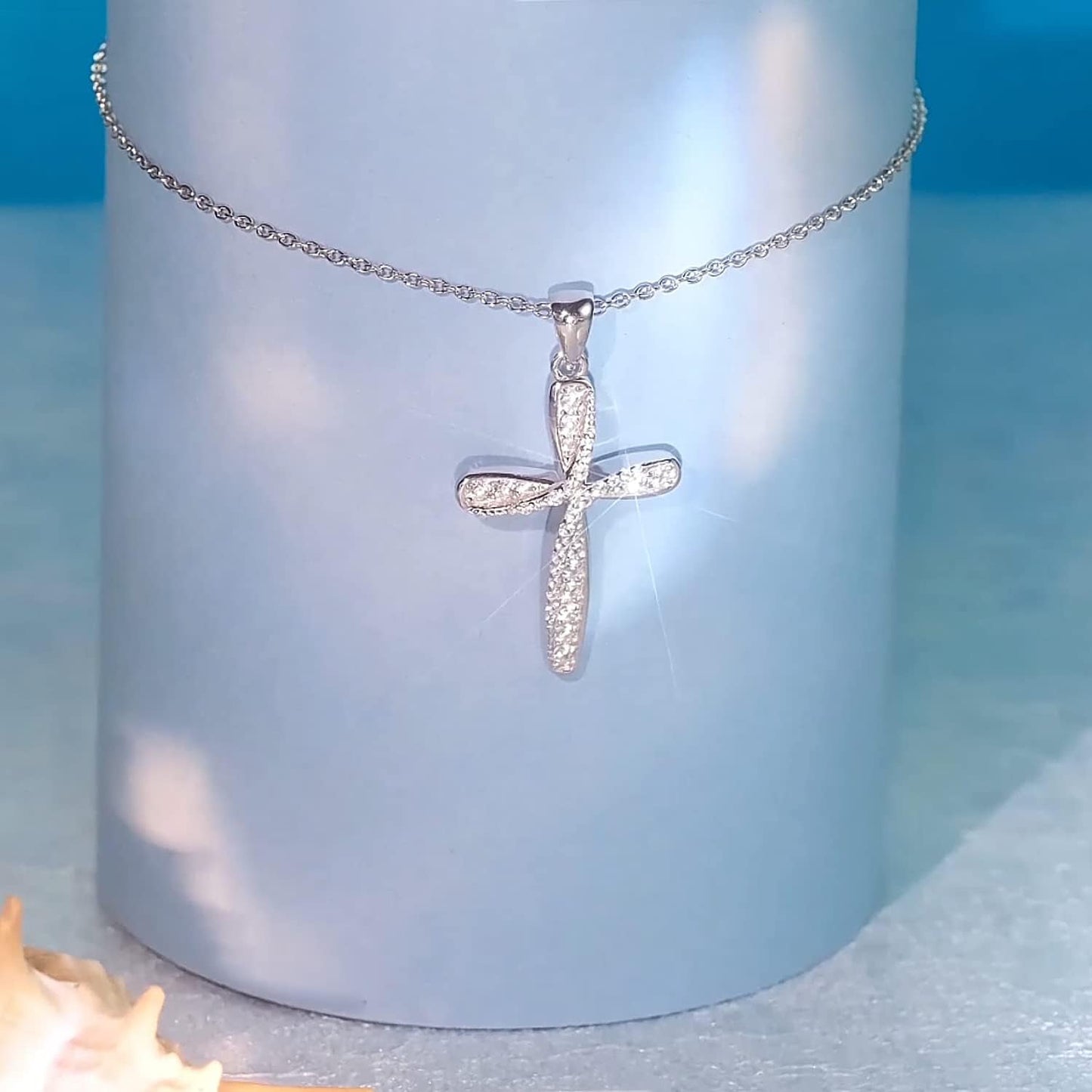 925 Sterling Silver Cross Necklace for Women Mothers Day Gifts Silver Cross Necklaces Womens Jewelry Gifts for Women Mom Her