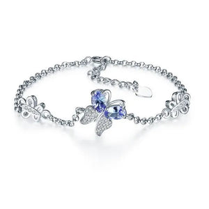 Majesty Diamonds MDS170278 0.8 CTW Oval Blue Tanzanite LinK Bracelet in .925 Sterling Silver
