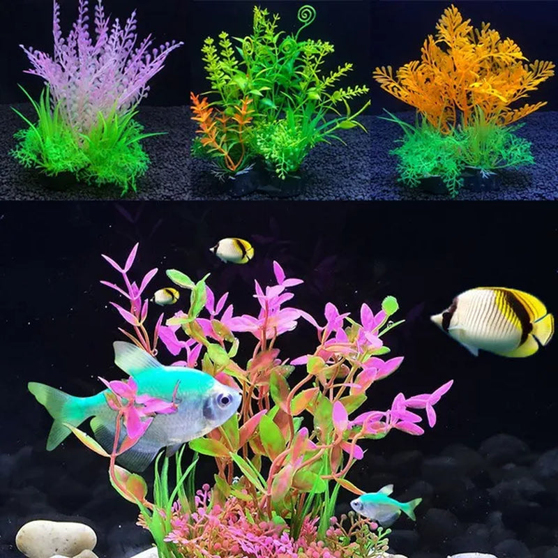 Simulation Artificial Plants Aquarium Decor Water Weeds Ornament Plant Fish Tank Aquarium Grass 14Cm Decoration