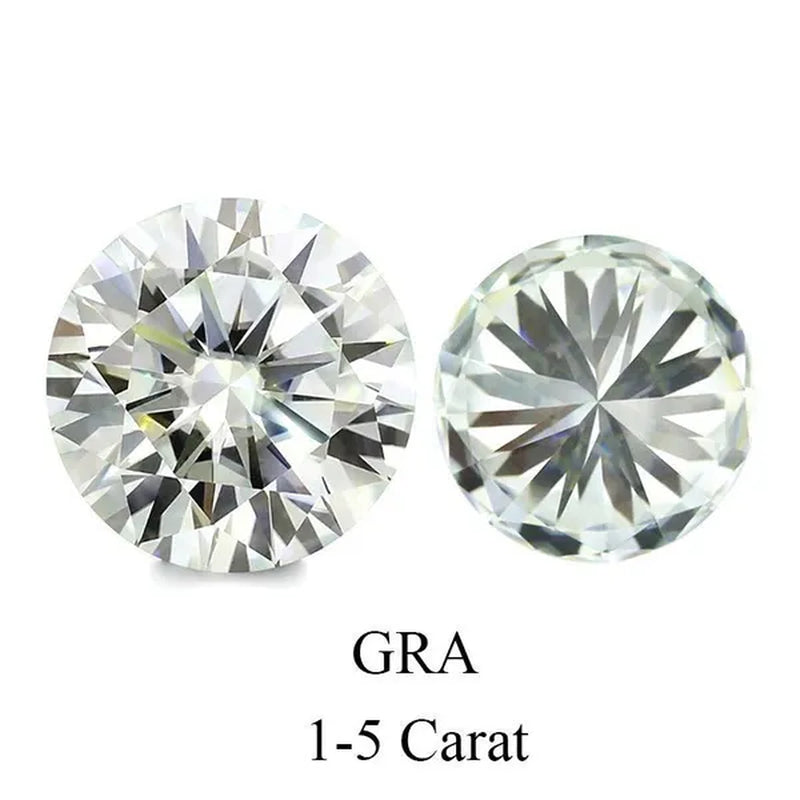 Loose Moissanite1-5Carat E Color White Moissanite Round Brilliant Cut Loose Gems Stone with GRA Certified