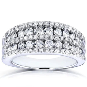 Trendy Micro Pave Diamond Rings for Women Bridal Wedding Ring Jewelry
