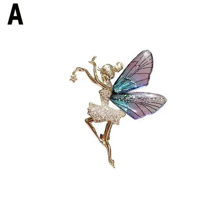 New Butterfly Fairy Brooch Female Elegant Dancing Girl Corsage Fashion Creative Clothing Pin for Women Brooches