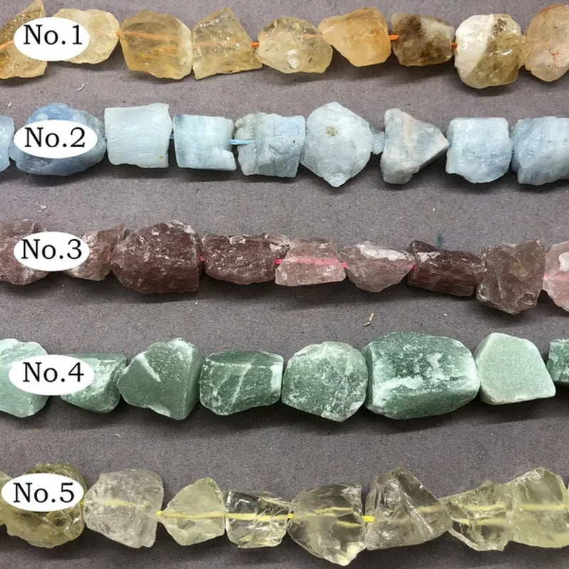 Natural Gravel Raw Stone Lemon Strawberry Quartz Aquamarine Aventurine Citrine