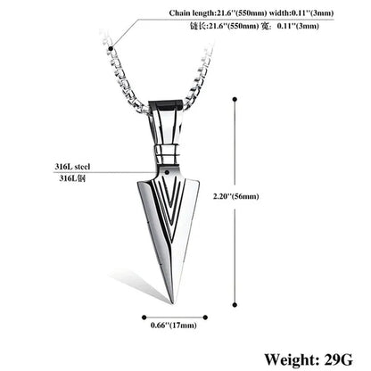 Men's Fashion Jewelry Black Gold Silver Color Pendant Long Chain Necklace Mens Necklaces