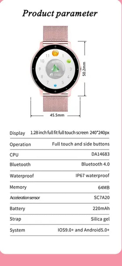 LIGE 2021 New Women Smart Watch Men Real-Time Activity Tracker Heart Rate Monitor Sports Ladies Life Waterproof Smart Watch Men For Android IOS