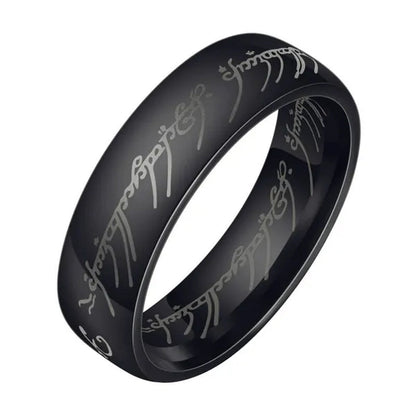 Fashion Jewelry Lord of The Rings Stainless Steel Men Women LOTR The One Band Ring
