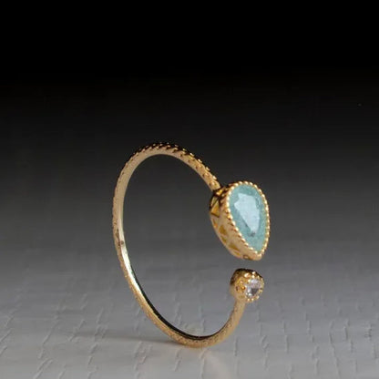 Delysia King  Water drop pear shaped ring