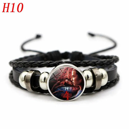 12 Styles Stranger Things 4 Hellfire Club Time Gem Bracelets & Bangles for Unisex Women Men Fashion Jewelry Gifts - WORLD TIME VISITS