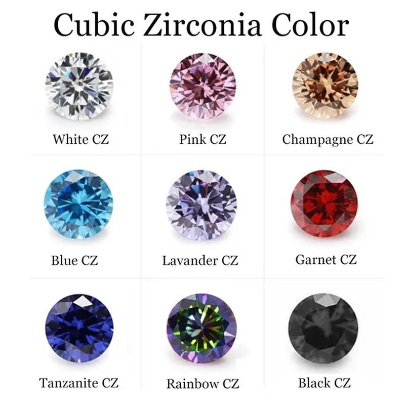 1 Pair/9 Pairs 18G Stainless Steel Ear Stud Piercing Barbell Studs Earrings round Cubic Zirconia Inlaid Body Jewelry for Women Girls Kids Christmas Present - WORLD TIME VISITS