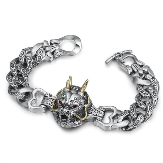 S925 Sterling Silver Creative Temperament Leading Men'S Bracelet