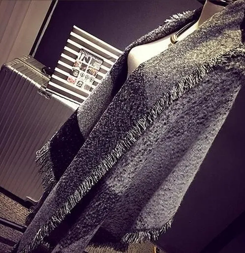 2023 Winter Spring Women'S Scarf Warm Wool Cashmere Stole Scarves Vintage Scarf Elegant Scarf Shawl