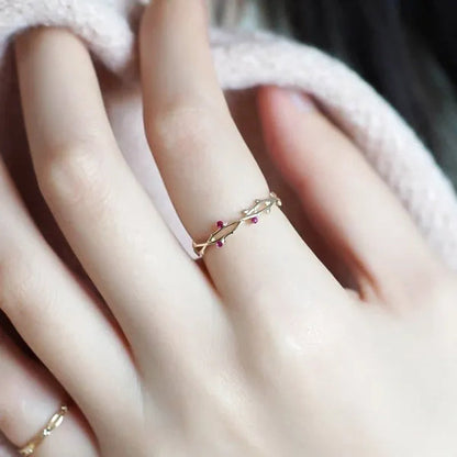 Simple Fashion Natural Ruby Gemstone Bridal Wedding Ring for Womens Engagement Wedding Party Diamond ring Engagement ring Valentine's Day Present Size 5-12