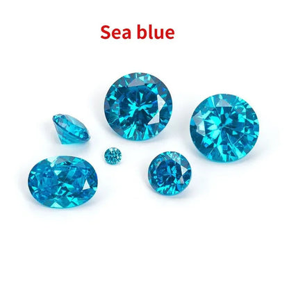 Moissanite 4 colors 5-12MM round high quality cut bare diamond gemstone DIY jewelry making